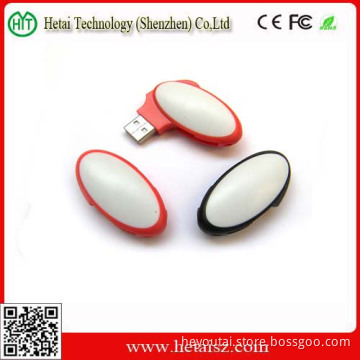 Wholesale Plastic Swivel Elliptic USB Memory Stick China (pen drive 300GB)